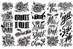 Juanita text name tattoo idea