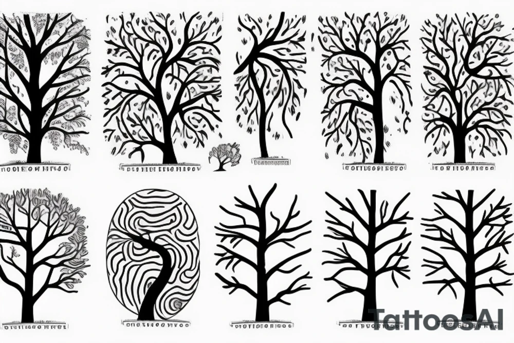 Toni Demuro inspired, tree, person, dreamy, nature is stronger than humans, nature vs city, face, tree of life, moon, house tattoo idea