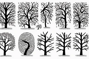 Toni Demuro inspired, tree, person, dreamy, nature is stronger than humans, nature vs city, face, tree of life, moon, house tattoo idea