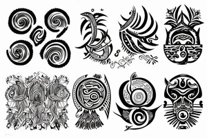 Life cycle nature morning night creation tattoo idea