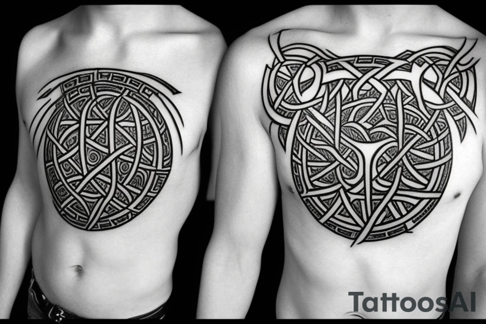 crow norse thor yggdrasil Vegvisir tattoo idea