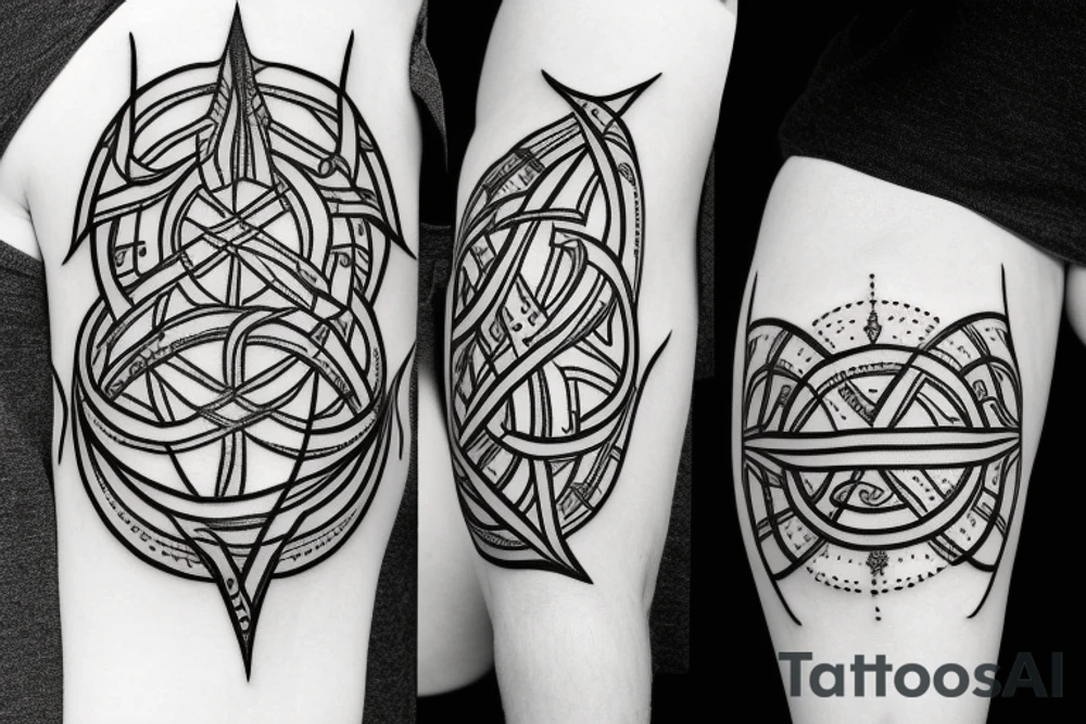 crow yggdrasil Vegvisir tattoo idea