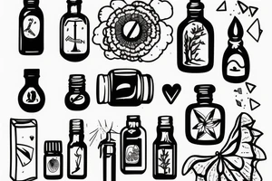 ship in a bottle tattoo idea