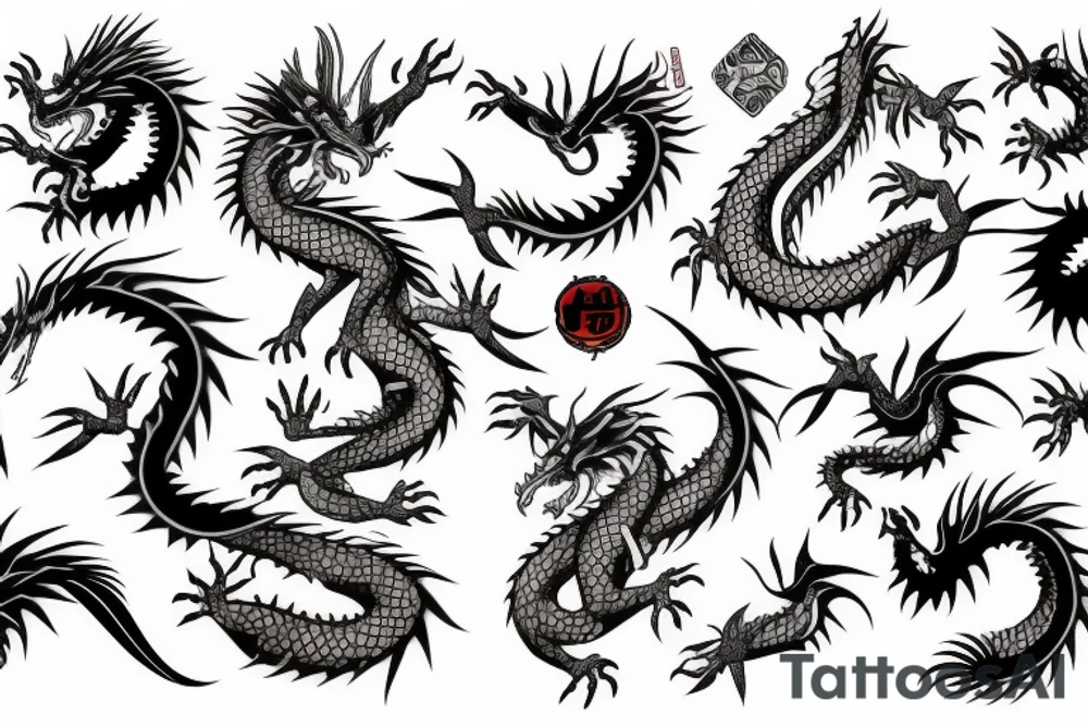 dragon tattoo idea