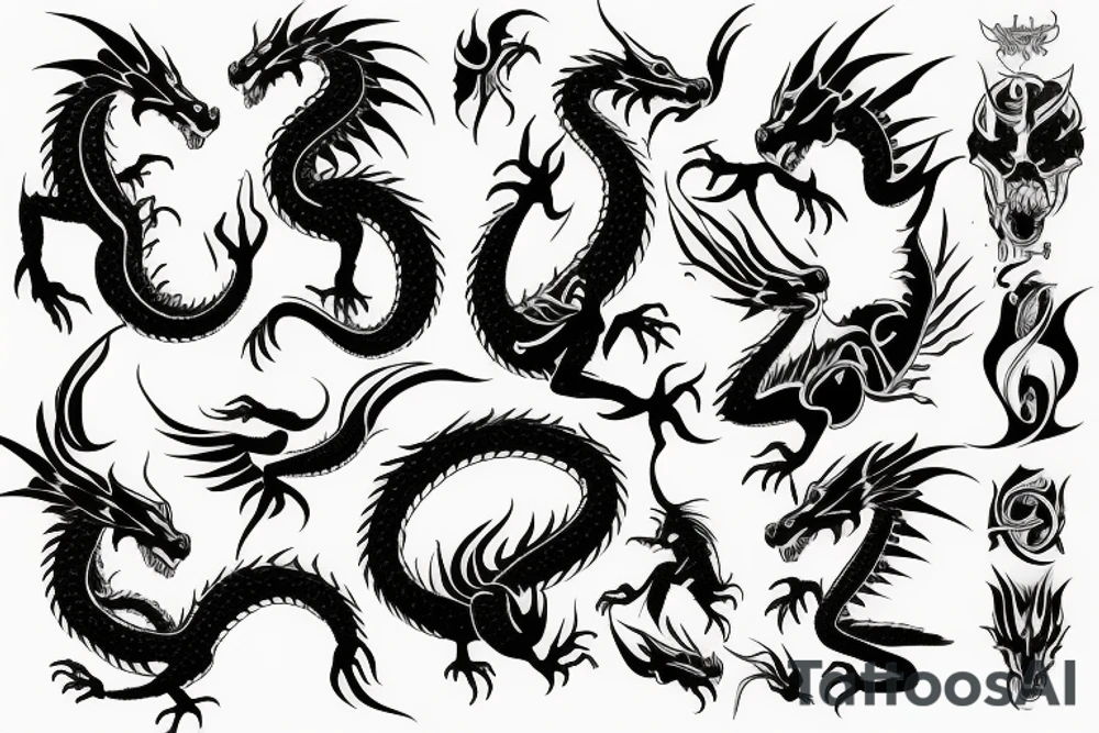 dragon tattoo idea