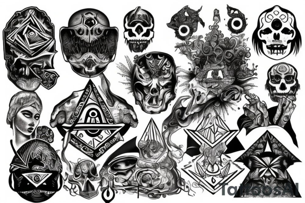 Illuminati mind slave tattoo idea