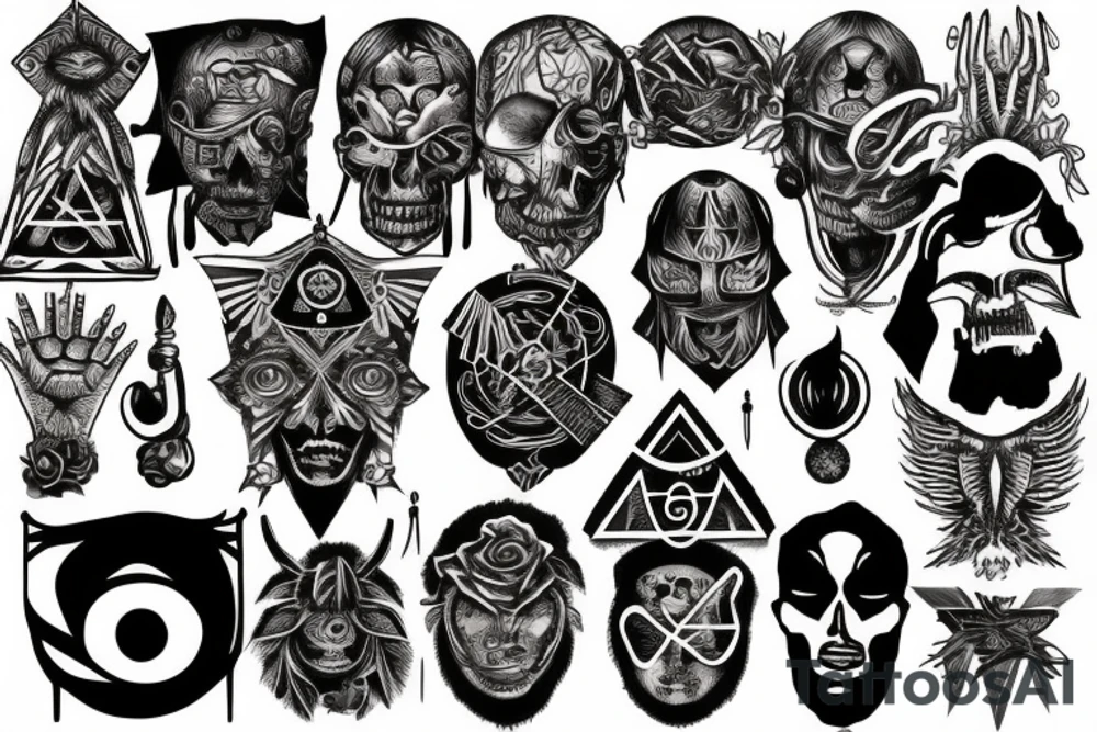 Illuminati mind slave tattoo idea