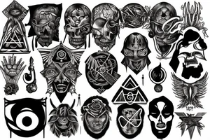 Illuminati mind slave tattoo idea