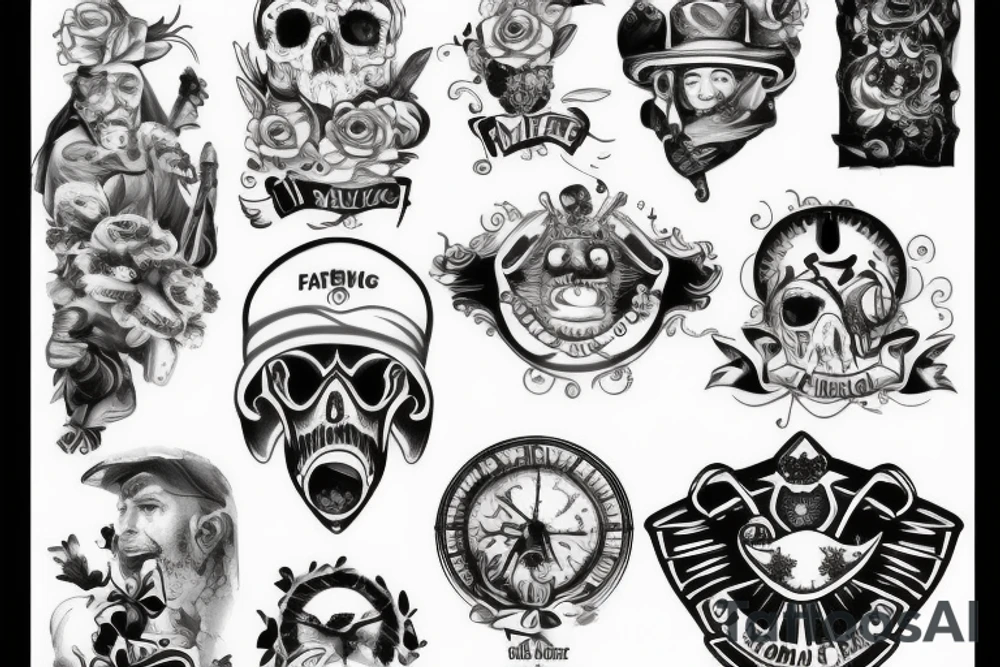 father marine passed tattoo idea