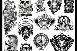 father marine passed tattoo idea
