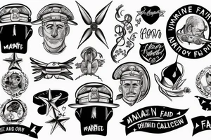 marine father tattoo idea