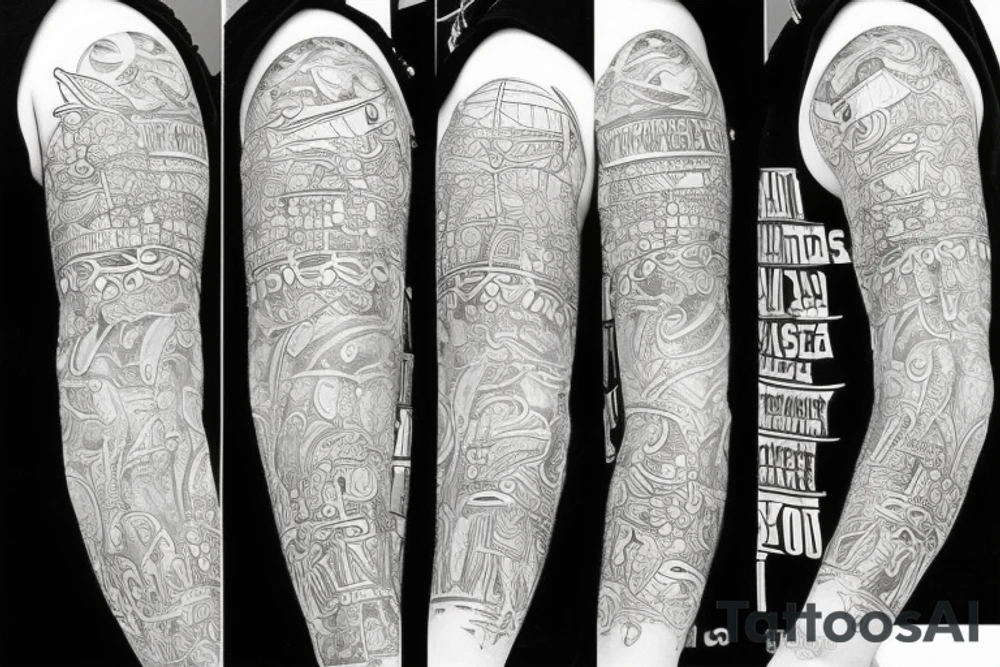 Chunky chain flashsheet tattoo idea