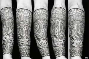 Chunky chain flashsheet tattoo idea