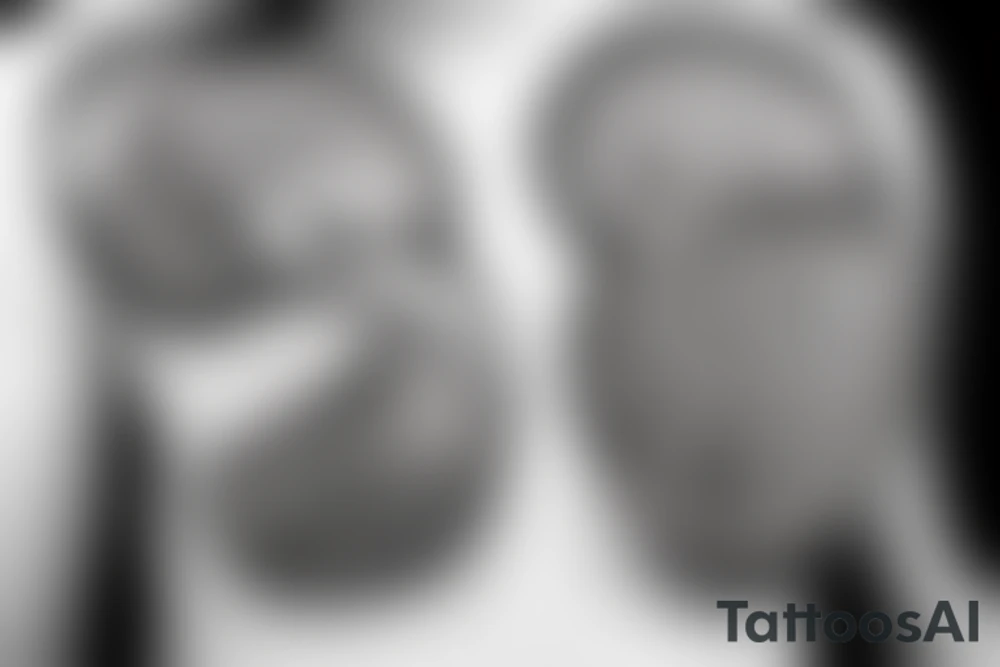 Black balloons tattoo idea