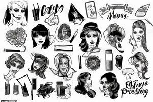 two female detectives trying to solve a murder mystery tattoo idea