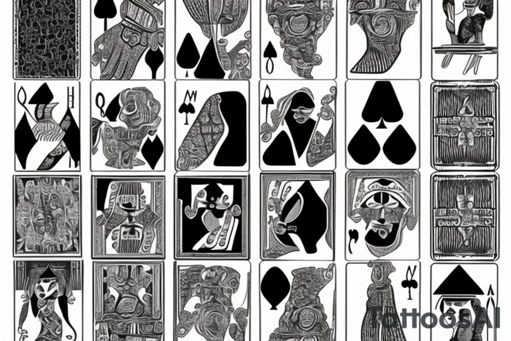 Queen of spades, neck tattoo idea