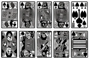 Queen of spades, neck tattoo idea