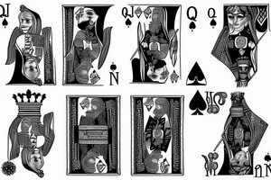 Queen of spades, neck tattoo idea