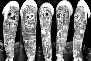 matryoshka with machine gun tattoo idea