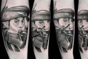 soldier with a trumpet tattoo idea