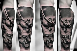 soldier with a trumpet tattoo idea