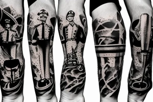 soldier with a trumpet tattoo idea