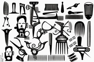 Barber machine tattoo idea