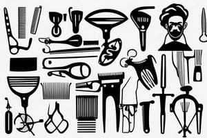 Barber machine tattoo idea