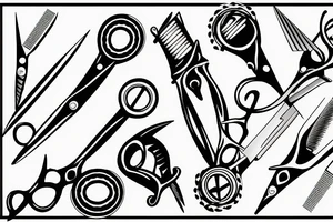 Barber scissors tattoo idea