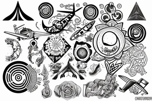7 levels of consciousness, 7 planes of consciousness, circles tattoo idea
