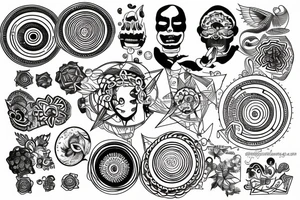 7 levels of consciousness, 7 planes of consciousness, circles tattoo idea