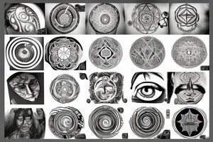 7 levels of consciousness, 7 planes of consciousness, circles, symmetry tattoo idea
