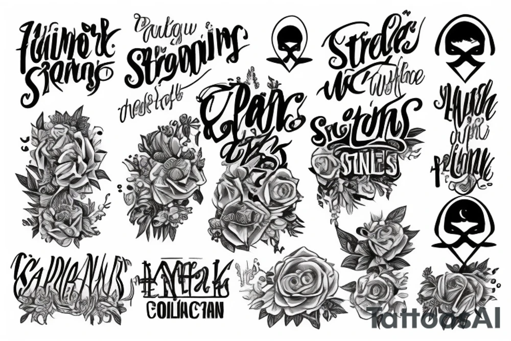 with pain comes strength tattoo idea