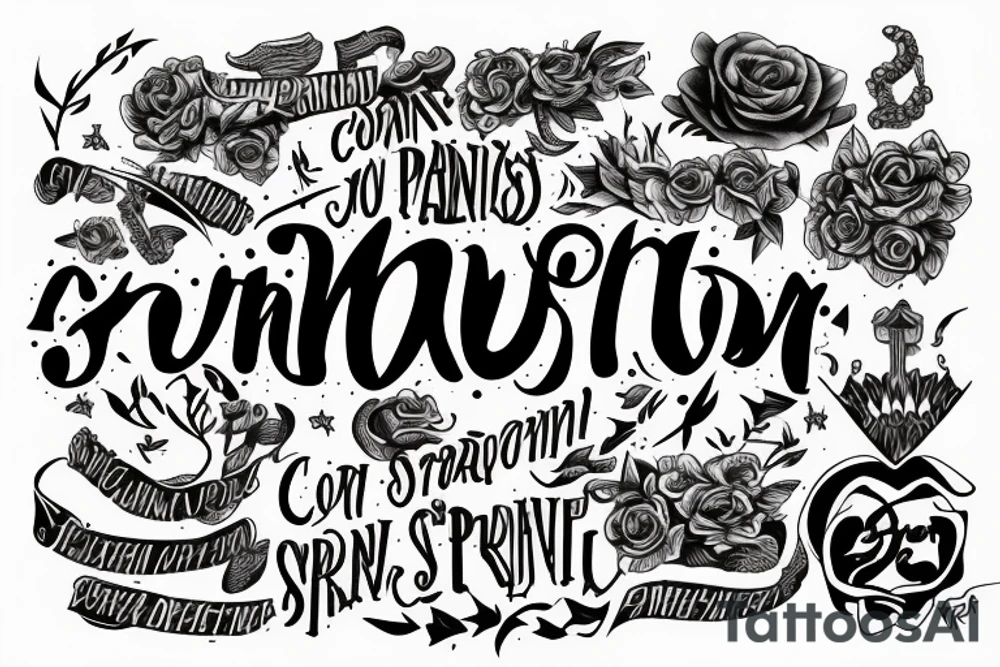 with pain comes strength tattoo idea