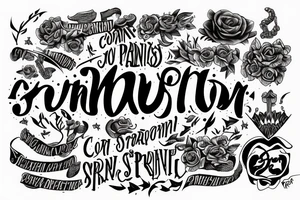 with pain comes strength tattoo idea