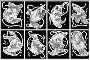 fish jumping out of water tattoo idea