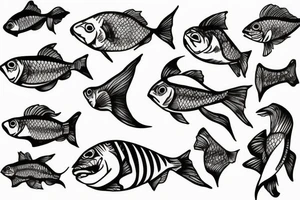 fish jumping out of water tattoo idea