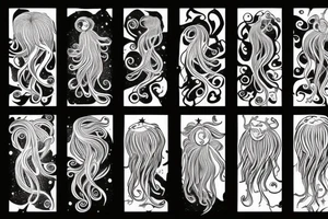 Cosmic jellyfish tattoo idea