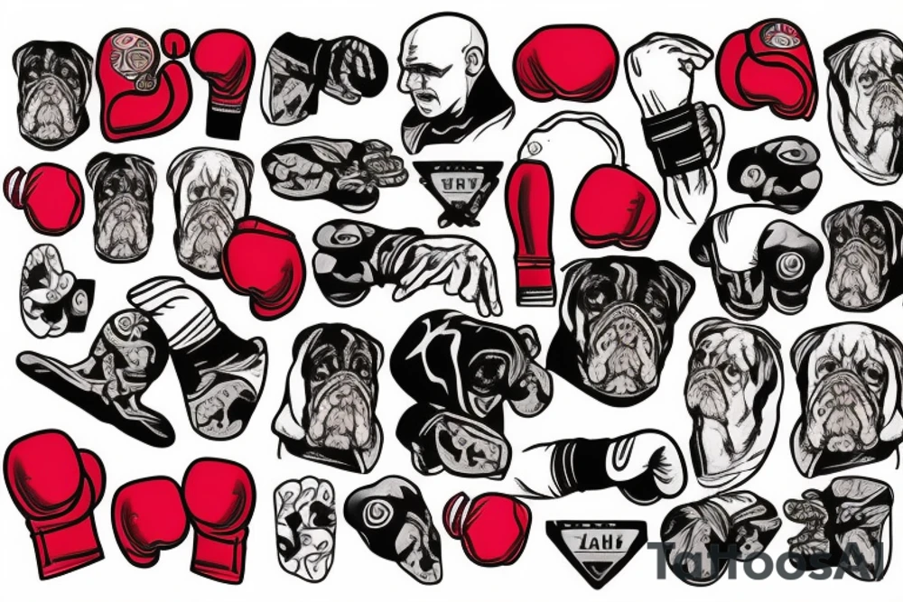 Boxer, Boxing Gloves, Bulldog, tattoo idea