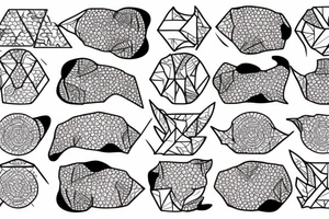 tessellation of a sea otter tattoo idea