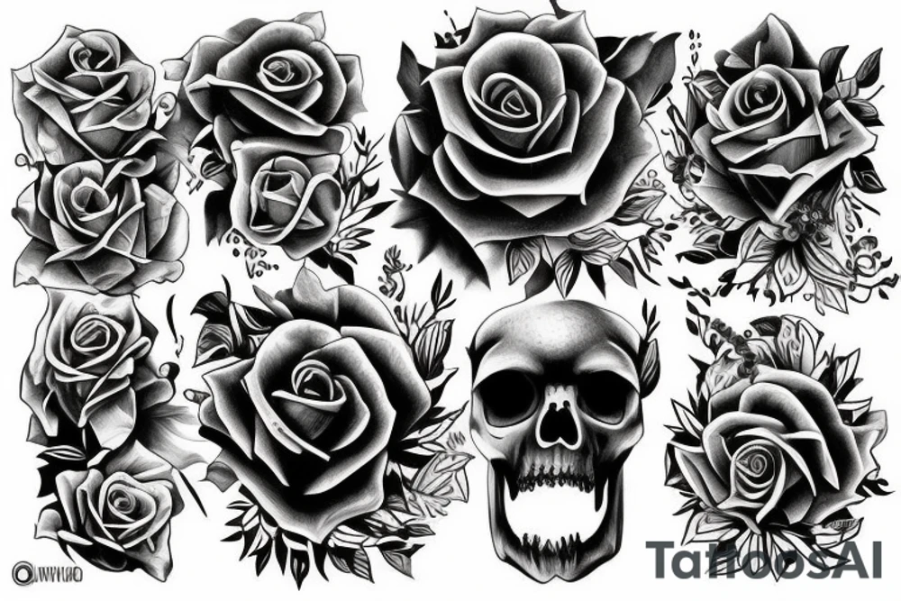 Half is double tattoo idea