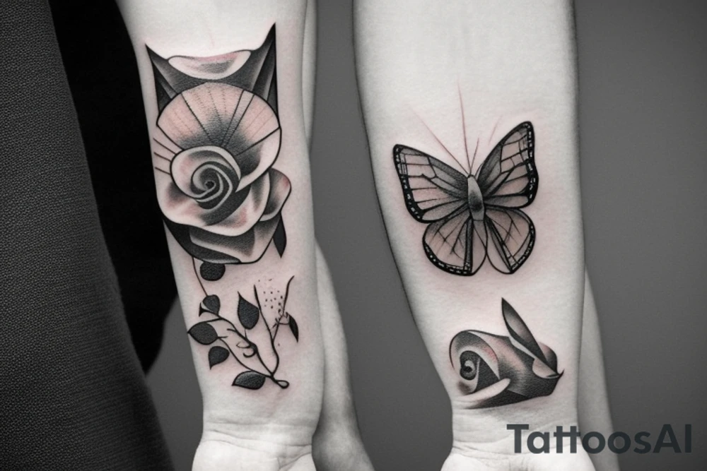 Half is double tattoo idea