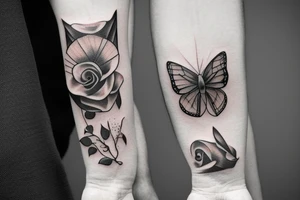 Half is double tattoo idea