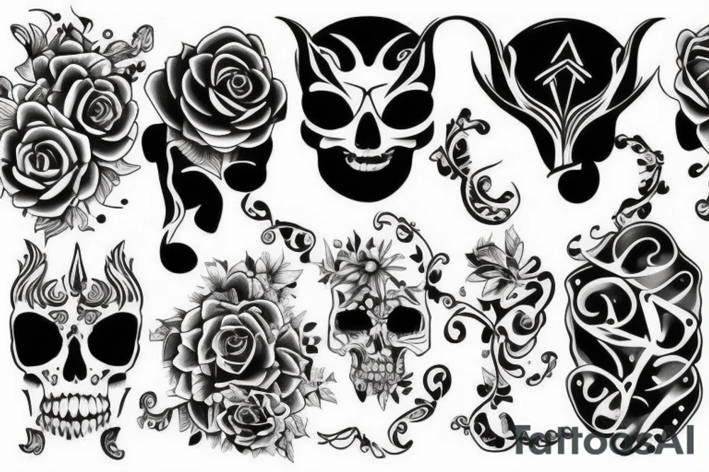 Half is double tattoo idea