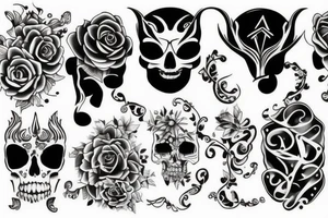 Half is double tattoo idea