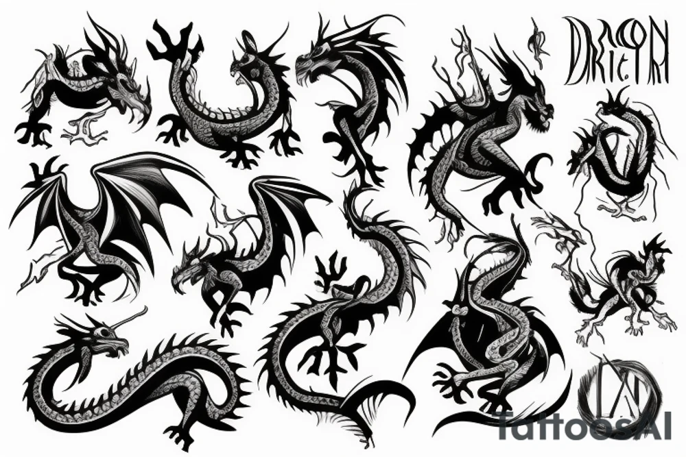 Dragon tattoo idea