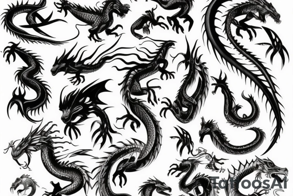 Dragon tattoo idea