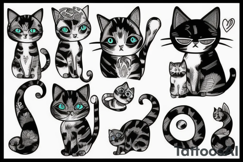 a 
cat tattoo idea