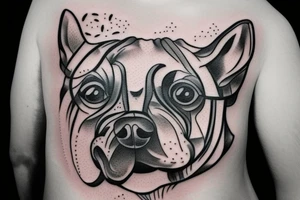 A dog that drives a car tattoo idea