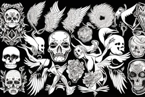 Fallen angel tattoo idea